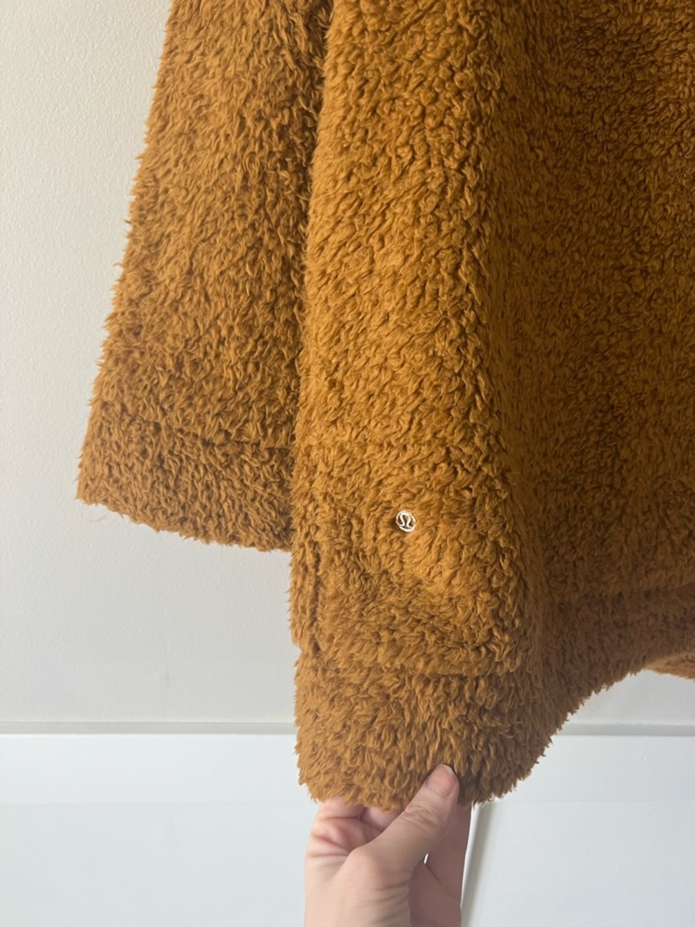 Lululemon Oh So Sherpa Jacket Brown Teddy Fleece Zip Up Cozy Oversized Women’s - Picture 7 of 8